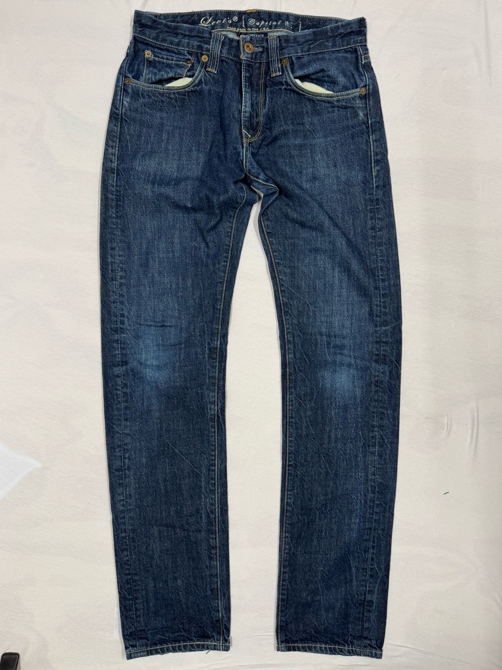 Vintage Levi’s Capital E Matchstick Slim Straight Jeans 29x32 Made in USA Patch